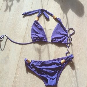 L*Space string bikini med bot sm top